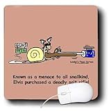 Londons Times Funny Bugs and Slugs Cartoons - Assault with a Deadly Weapon - Slug - Mouse Pads
