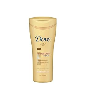 Dove Energy Glow Gradual Tanning Body Lotion, SPF 15, All Skin Tones, 8.5 Ounce (Pack of 2)