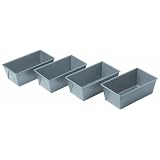 Chicago Metallic Commercial II Non-Stick Mini Loaf Pans, Set of 4 by