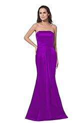Satin Sleeveless Mermaid Bateau Neck Floor Length Prom Dress  With a Sash 