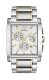 Bulova Chronograph Stainless Steel Bracelet White Dial Men's watch #98C104