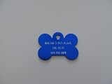 Pet Supplies : Large Bone Shape Pet ID Tag Blue...FREE SHIPPING