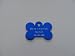 Small Bone Shape Pet ID Tag Blue...FREE SHIPPING