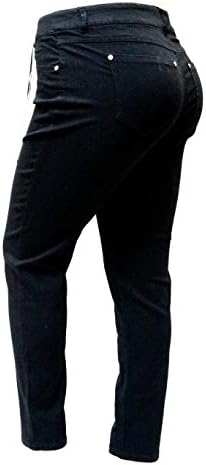 1826 Stretchy BLACK denim jeans HIGH WAIST WOMENS PLUS SIZE pants SKINNY LEG PL-880