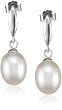 Valero Pearls Valero Classics Damen-Ohrstecker 925 Sterlingsilber S��wasser-Zuchtperlen wei� ca. 7,5-8,0 mm  356010