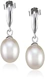 Valero Pearls Valero Classics Damen-Ohrstecker 925 Sterlingsilber Süßwasser-Zuchtperlen weiß ca. 7,5-8,0 mm  356010