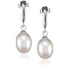 Valero Pearls Valero Classics Damen-Ohrstecker 925 Sterlingsilber S��wasser-Zuchtperlen wei� ca. 7,5-8,0 mm  356010