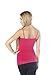 Hollywood Star Fashion Women's Long Lace Trim Plain Spaghetti Strap Cami Tank,Small,Charcoal