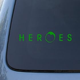 HEROES - Vinyl Car Decal Sticker #1714 | Vinyl Color: Green