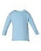 MoonTree Kids Infant Long Sleeve Crewneck Shirt, 6 months, Light Blue