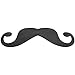 Bits and Pieces - Funny Mustache Magnet - Perfect for Any Large Metal Object - Cars, Refrigerators, Garage Doors