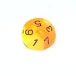 Chessex Gemini Orange-Yellow/Black d10 (#0-9)