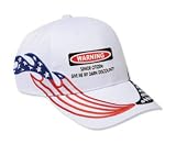 SENIOR CITIZEN: GIVE ME MY DARN DISCOUNT! Adult USA Flag Racing Flame Hat / Cap