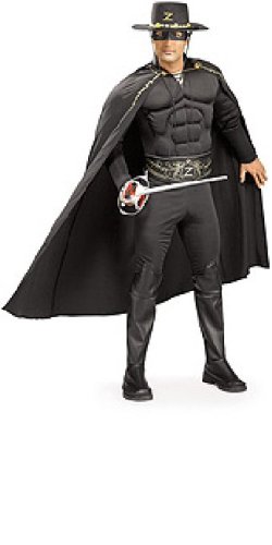 Childrens Toyshop  Toys : Zorro tm Deluxe Muscle Chest Version Adult Costume