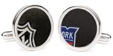 Tokens and Icons NHL Game Used Hockey Puck Cufflinks (New York Rangers)