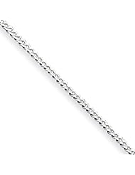 .925 Sterling Silver 1.75mm Curb Link Chain