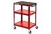 Red Steel Audio Visual & Instrument Cart