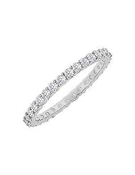 Diamond Eternity Bangle 18K White Gold - 10.00 CT Diamonds