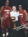 Signed Heat, Miami 11x14 By Dwayne Wade, Shaquille O'Neal and Pat Riley