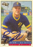 Ryan Luzinski, Yakima Bears - Dodgers Affiliate, 1994 Fleer Excel Autographed Card