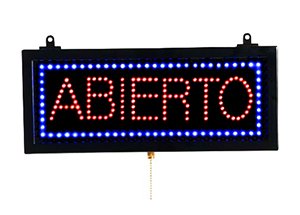 Abierto Open LED Sign