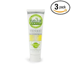 The Natural Dentist Healthy Teeth & Gums Whitening Plus Toothpaste, Peppermint Twist, 5-Ounces (Pack of 3)