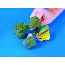 Childrens Toyshop  Toys : Dinosaur Stretchy Finger Puppets - 12 pieces