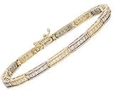 Two - tone &acute; Bridge &acute; Diamond Bracelet - B0000E1M0K