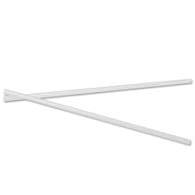 Boardwalk 285T 7-3/4 Inch Length Unwrapped Translucent Straw, Packs of 500 (Pack of 24)