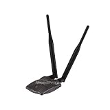 Monoprice USB Wireless Lan 802.11N High Power Adapter w/ 2 Antenna - 2T2R (300Mbps)
