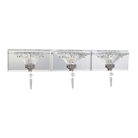 Thomas Lighting Virtue Satin Pewter Three-Light Bath Fixture from Thomas Lighting