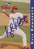 Kyle Kawabata, Clearwater Phillies - Phillies Affiliate Autographed Card