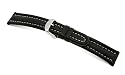 RIOS1931 Uhrenarmband Chrono Extrem Schwarz Bandanstoss 20 mm