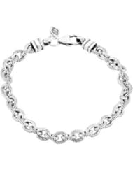 Clevereves Sterling Silver 07.50 Inch Twisted Cable Link Bracelet