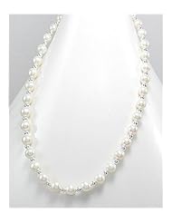 Fresh Water Pearl Necklace In 92.5 Sterling Silver