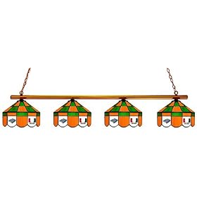 74 Executive Billiard Pool Table Lamp Light University of Miami Hurricanes - Free Shipping by Wave