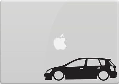 Honda EP Civic Hatchback Outline Car Window Sticker Vinyl Decal Race Track iPad