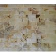 4x4 Small Sample of 2x4 Rustic White Onyx Polished Mosaic Tiles