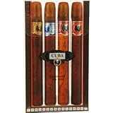 Cuba Variety By Cuba For Men. Set-4 Piece Variety Cologne With Cuba Gold, Blue, Red & Orange & All Are 1.17 Ounces