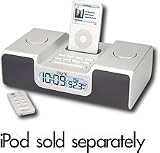 iHome Clock Radio for Apple iPod and Most MP3 Players - Silver