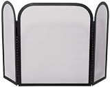 Outdoor Living : Deluxe 3-Panel Black Wrought Iron Screen w/ Pebbled Arches