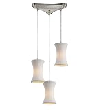 Cerama 3-Light Pendant In Satin Nickel
