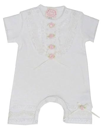 Baby Biscotti Cream Lullaby Lace Romper