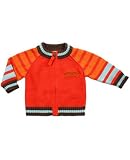 : Catimini *Urban Global Mix* Orange/Brown/Blue Striped Cardigan 6m