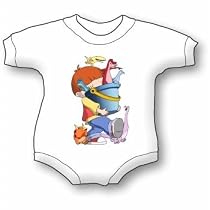 FRONT DINO BUCKET Bib and Onesie