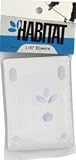 Habitat Pod White Skateboard Riser Pads - 1/8