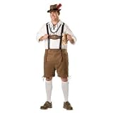 Oktoberfest Guy Lederhosen Adult Costume Size XXX-Large (XXXL)