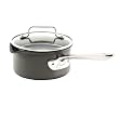 Emeril Hard Anodized Nonstick 1-Quart Sauce Pan with Pour Spouts and Lid