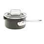 Emeril Hard Anodized Nonstick 1-Quart Sauce Pan with Pour Spouts and Lid