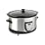 Micromark 6.2Ltr Family Sized Programmable Slow Cooker in Stylish Brushed Stainless Steel